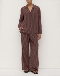 Assembly Label - Zayla Silk Stripe Long Sleeve Shirt