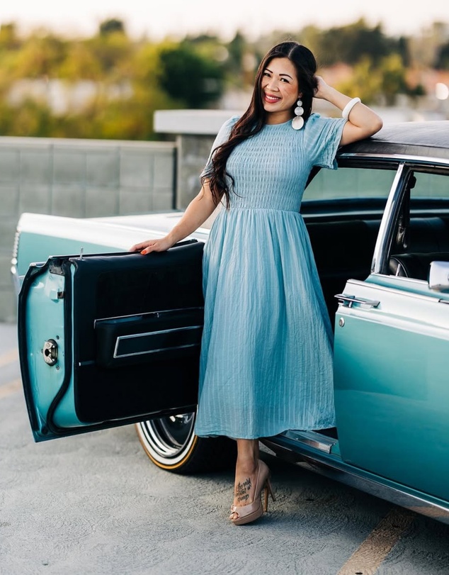 Esther & Co - Iolana Dress - Sage