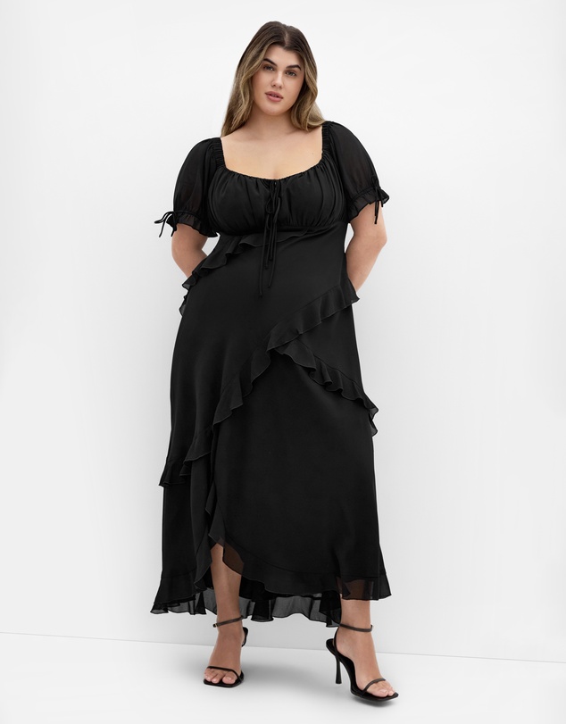City Chic - Shayla Ruffle Maxi Dress