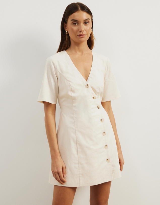 Atmos&Here - Alice Asymmetric Wrap Mini Dress