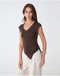 Forcast - Galina Ruched Lyocell Knit