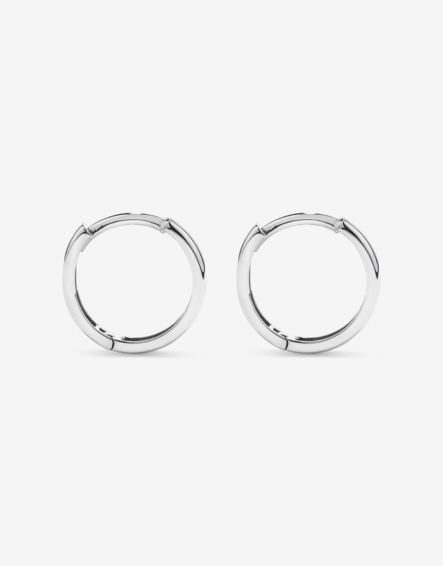 Michael Hill - 12mm Medium Polished Huggie Earrings in Sterling Silver