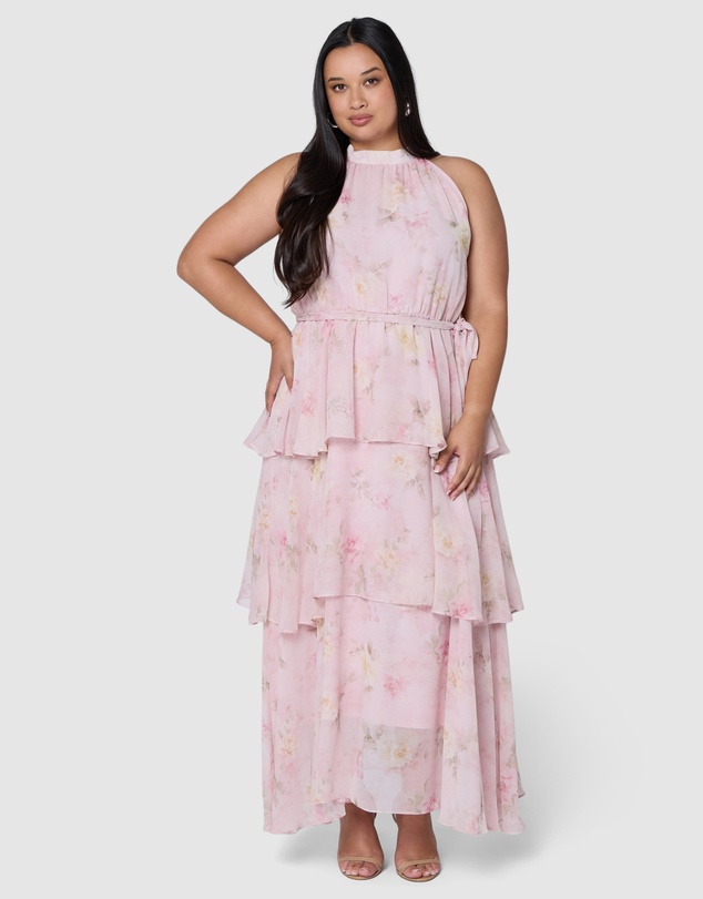 Pink Dusk by Curve Project - Adore Maxi Dress