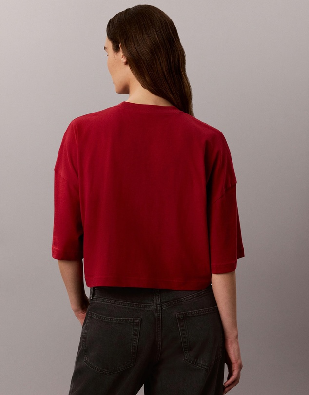 Calvin Klein Jeans - Boxy Crop Script Logo Tee