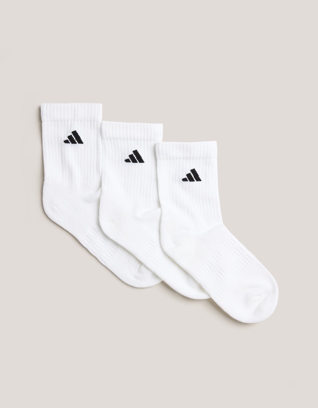 adidas Performance - 3-Pack Cushioned Sportswear Crew Socks - Kids