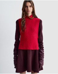 & Other Stories - Wool Bib Collar Top