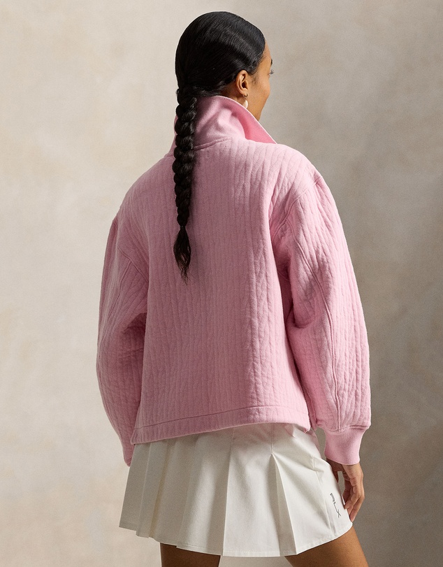Polo Ralph Lauren - Cable-Quilted Quarter-Zip Sweat