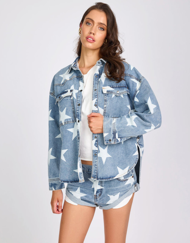 ONE TEASPOON - Daria Denim Shacket - Starwash