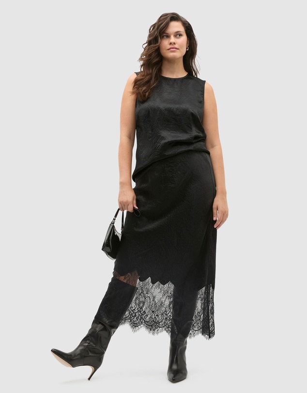 Seed Heritage - Textured Satin Top