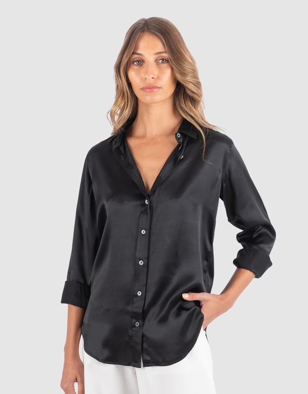CAMIXA - Satin Silk Shirt