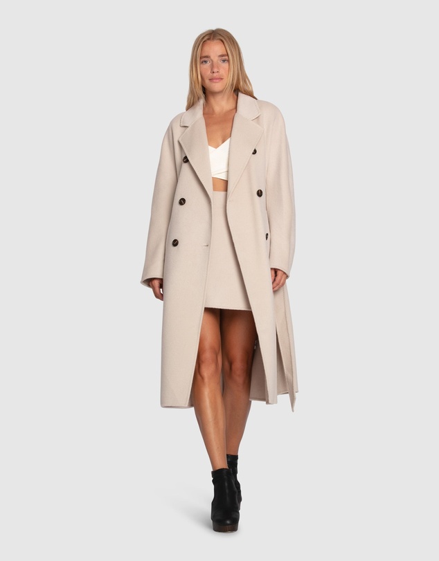 Belle & Bloom - Real Love Double Breasted Maxi Coat