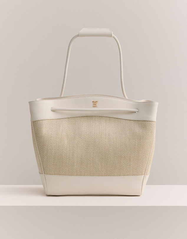 Trenery - Caelis Woven Bag in Alabaster