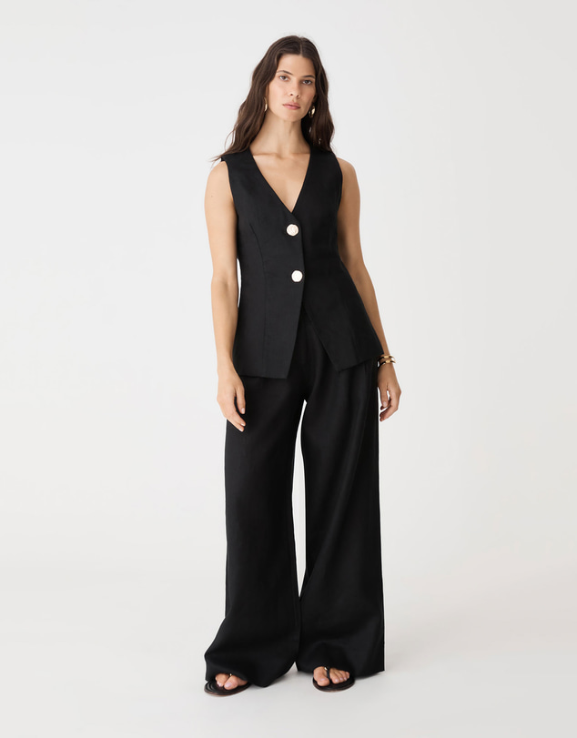 Forcast - Ami V-Neck Linen Vest
