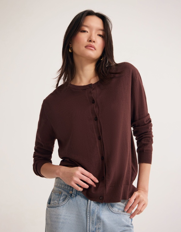 Oxford - Saga Side Button Cardigan