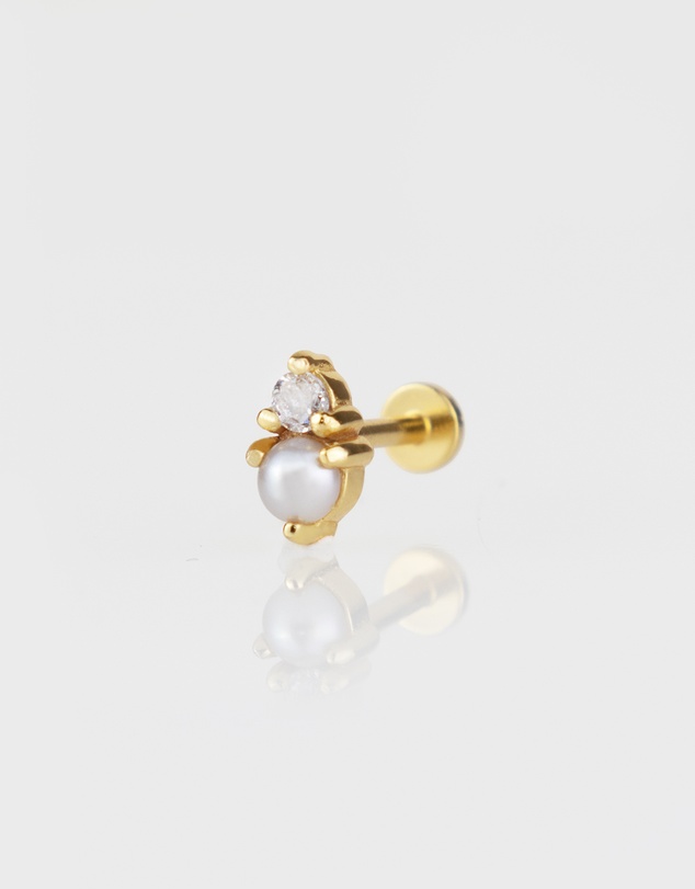 Wanderlust + Co - Moonlight Gold Flat Back Earring