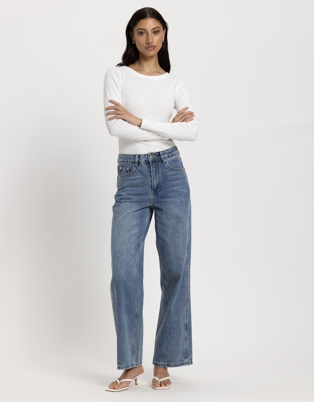 Atmos&Here - Charlize Wide Leg Jeans