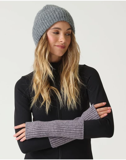 Morgan & Taylor - Asha Rib Knit Fingerless Gloves
