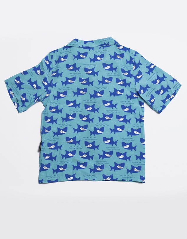 Vacancy Co - Smiley Shark Dress Shirt - Youth