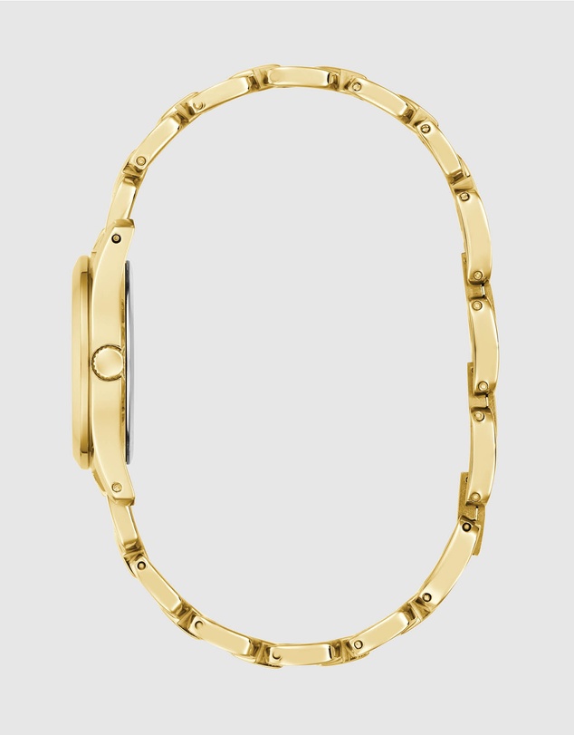 GUESS - Guess Gents and Ladies Set - Phoenix Gold Tone & Green & Veda Ladies Gold Tone Analogue