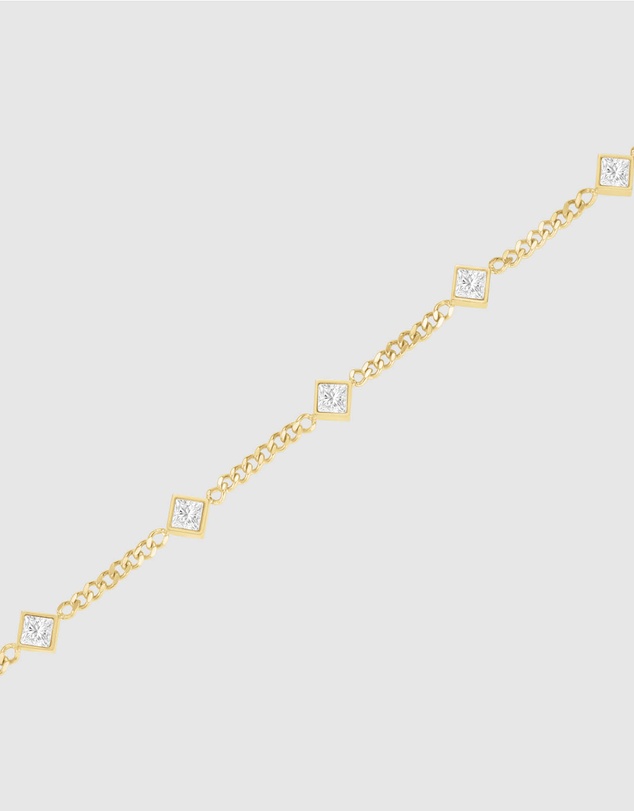 Rosefield - Playful Diamonds Gold-Tone Bracelet