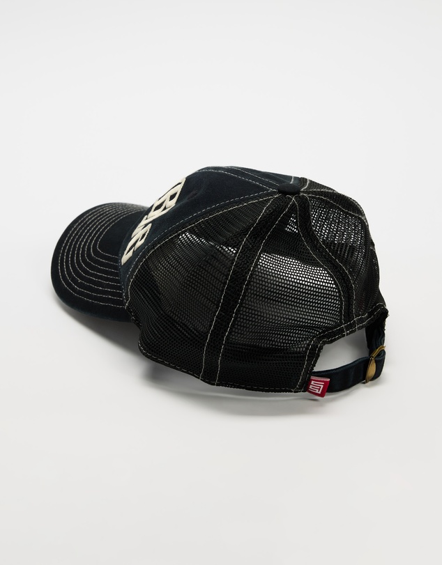 S Double - Arch Mid-Block Trucker Snapback Cap