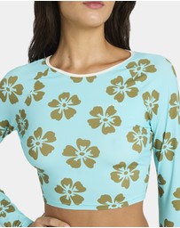 Billabong - Womens Last Summer Cropped Long Sleeve Rash Vest