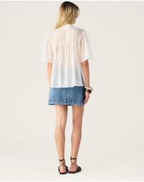 MOS The Label - Romy Short Sleeve Blouse