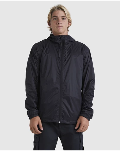 Quiksilver - Mens Waterwind Hooded Windbreaker Jacket
