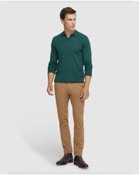 Oxford - Blair V-Neck Merino Wool Polo