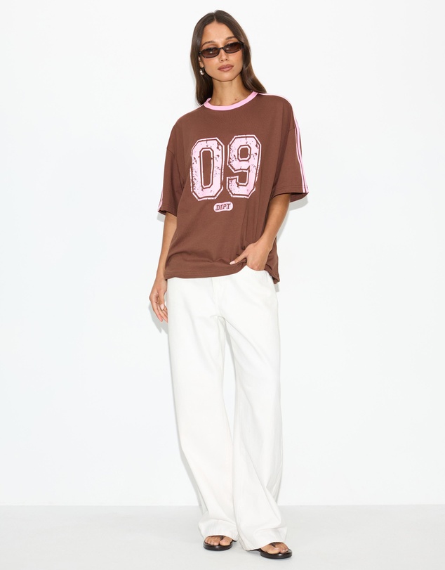 Dazie - Athletic Dept Oversized Graphic Tee