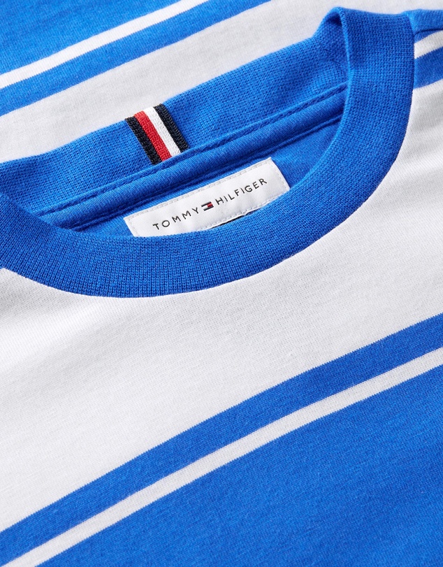 Tommy Hilfiger - Boys 3-7 Stripe Jersey Crew Neck T-Shirt - Kids
