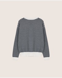 IDA+S - Petra Merino Silk Stripe Pullover