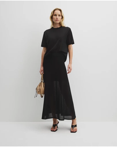Country Road - Flared Knit Skirt