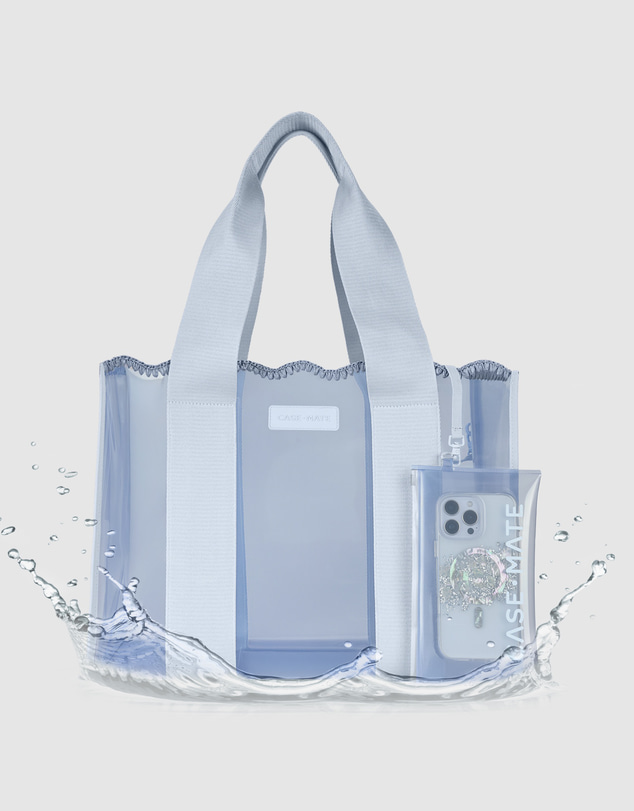Case-Mate - Case-Mate Carolina Blue Crochet Wave Tote w/ Phone Pouch