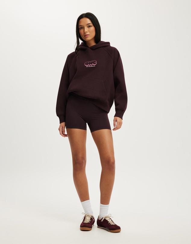Cotton On Body Active - Plush Premium Graphic Raglan Hoodie