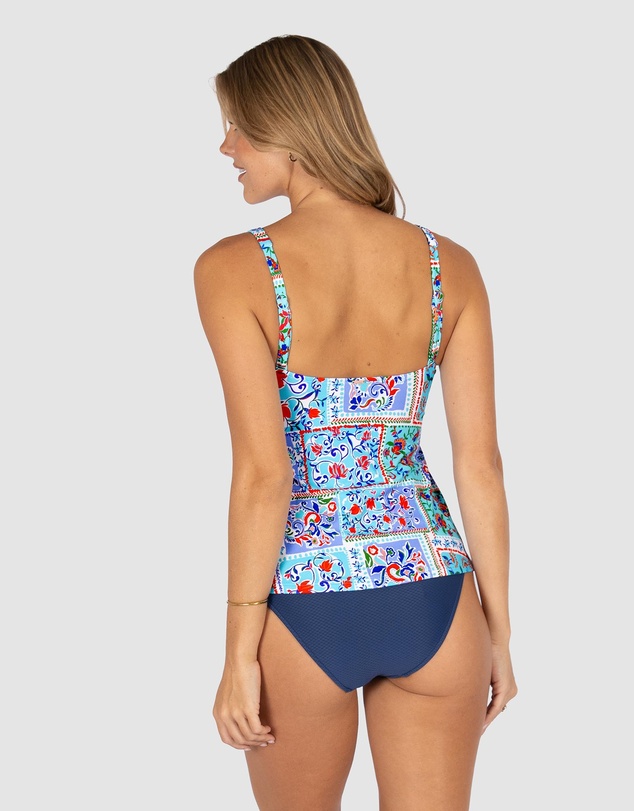 Baku Swimwear - La Condesa Longline Multi Fit Singlet Top