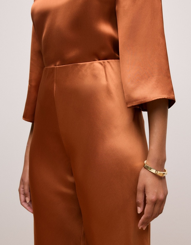 Trenery - Satin Bias Cut Pant in Sierra