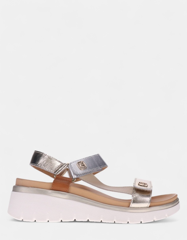 Mia Vita - Candice Sandal - Soft Gold/Silver Multi
