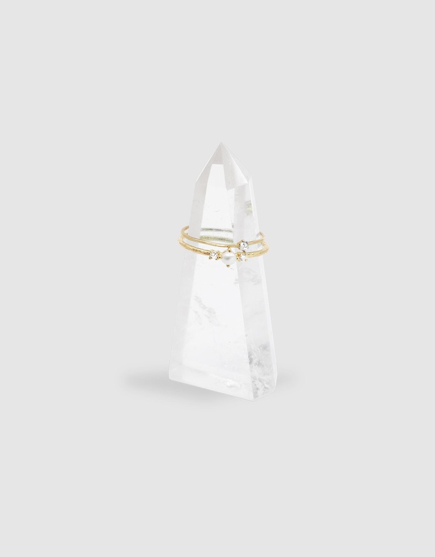 By Charlotte - Clear Quartz Crystal Ring Stand