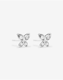 Michael Hill - Cubic Zirconia Butterfly Stud Earrings in Sterling Silver