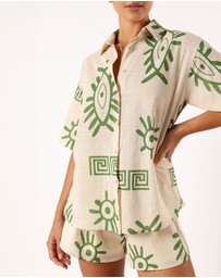 Petal & Pup - Baci Short Set - Beige Green