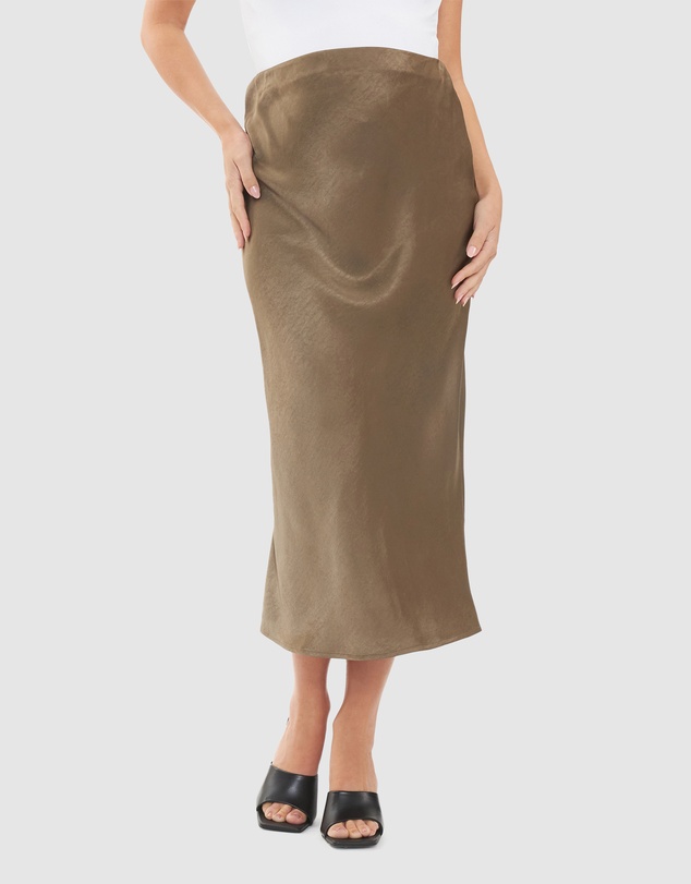 Ripe Maternity - Lexie Satin Skirt