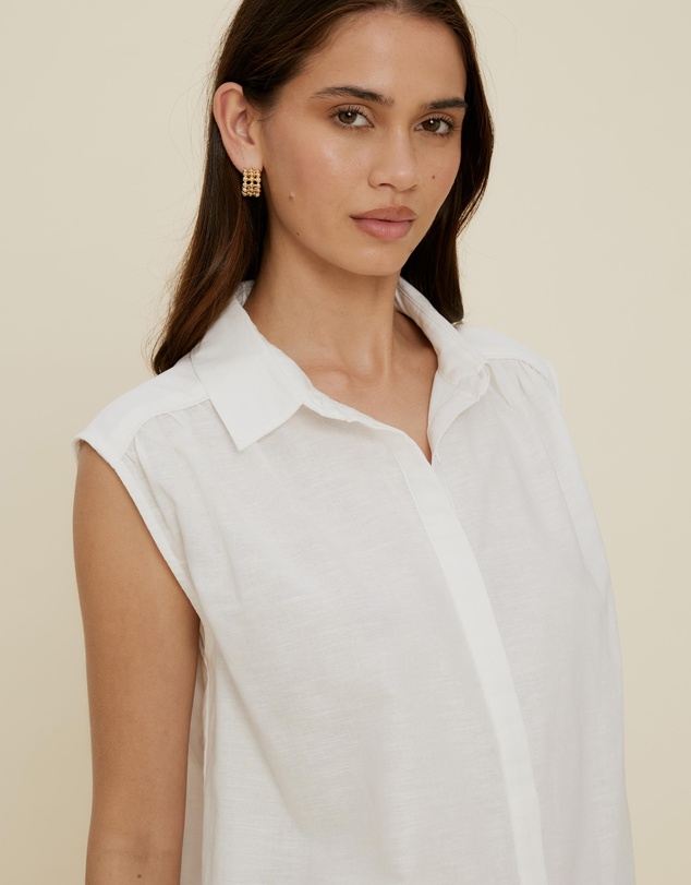 The Fated - Lucie Linen Blend Shirt