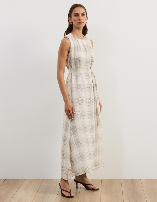 Atmos&Here - Aura Check Midi Dress