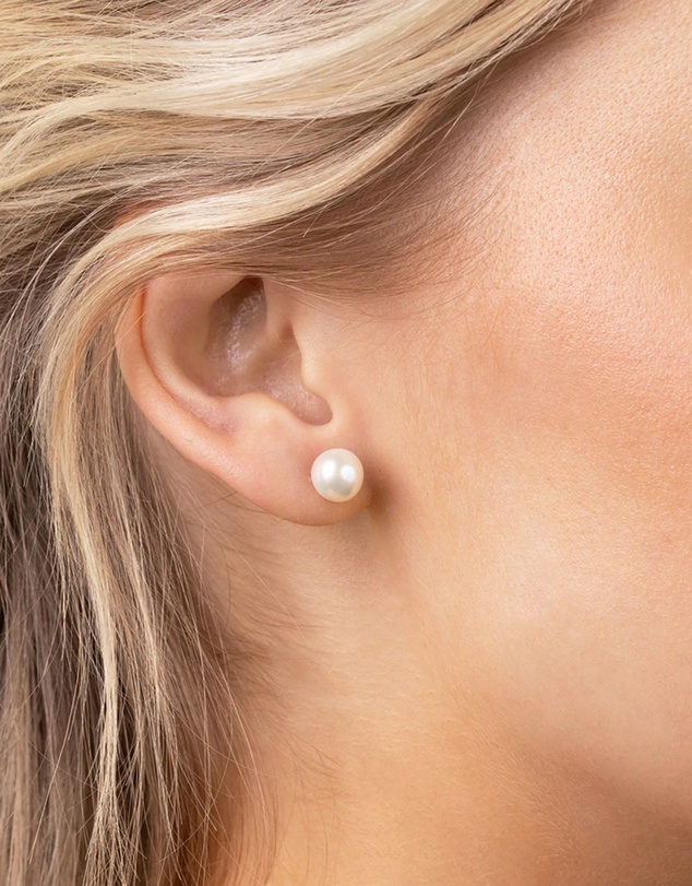 Lovisa - Sterling Silver Freshwater Pearl Stud Earrings