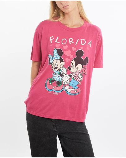 Vintage by The Real Deal - Pre Loved - Vintage 90s Disney Mickey & Minnie Mouse Tee