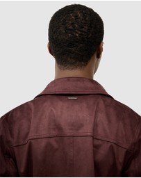 Politix - Reece Faux Suede Trucker Jacket