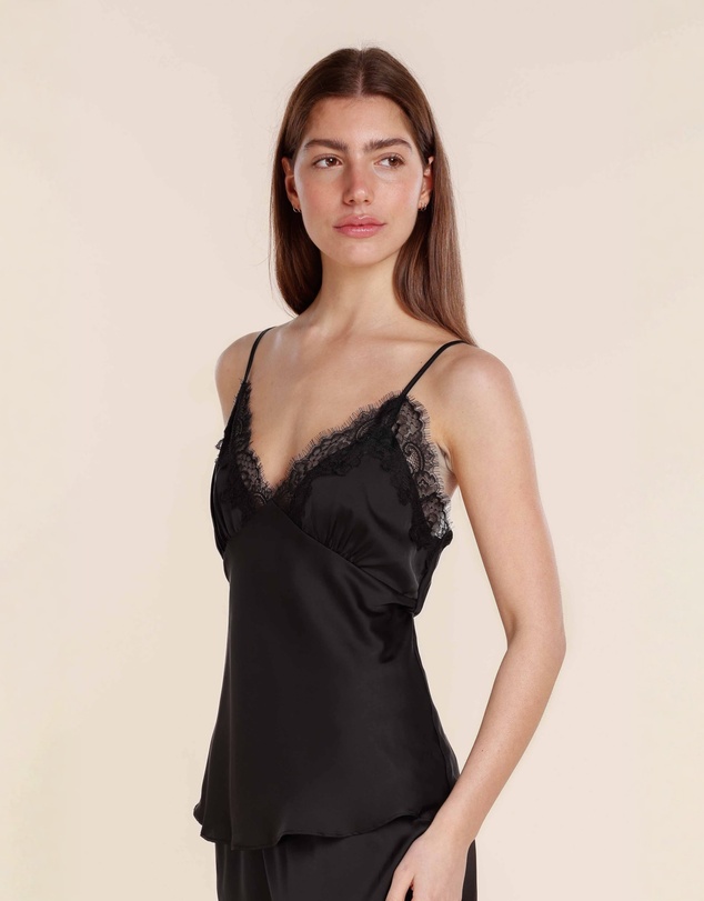 Gingerlilly - Heather Silky Satin Cami and Short Set