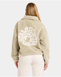 Billabong - Womens Groovin Half Zip Fleece Top