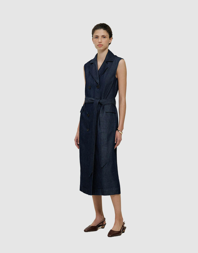Trenery - Denim Sleeveless Trench Dress
